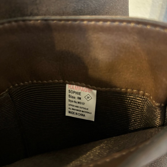 Y2K Rampage Sophie Boots Wedges Knee High Tall Sz 8 Fall Winter Womens - Picture 6 of 9